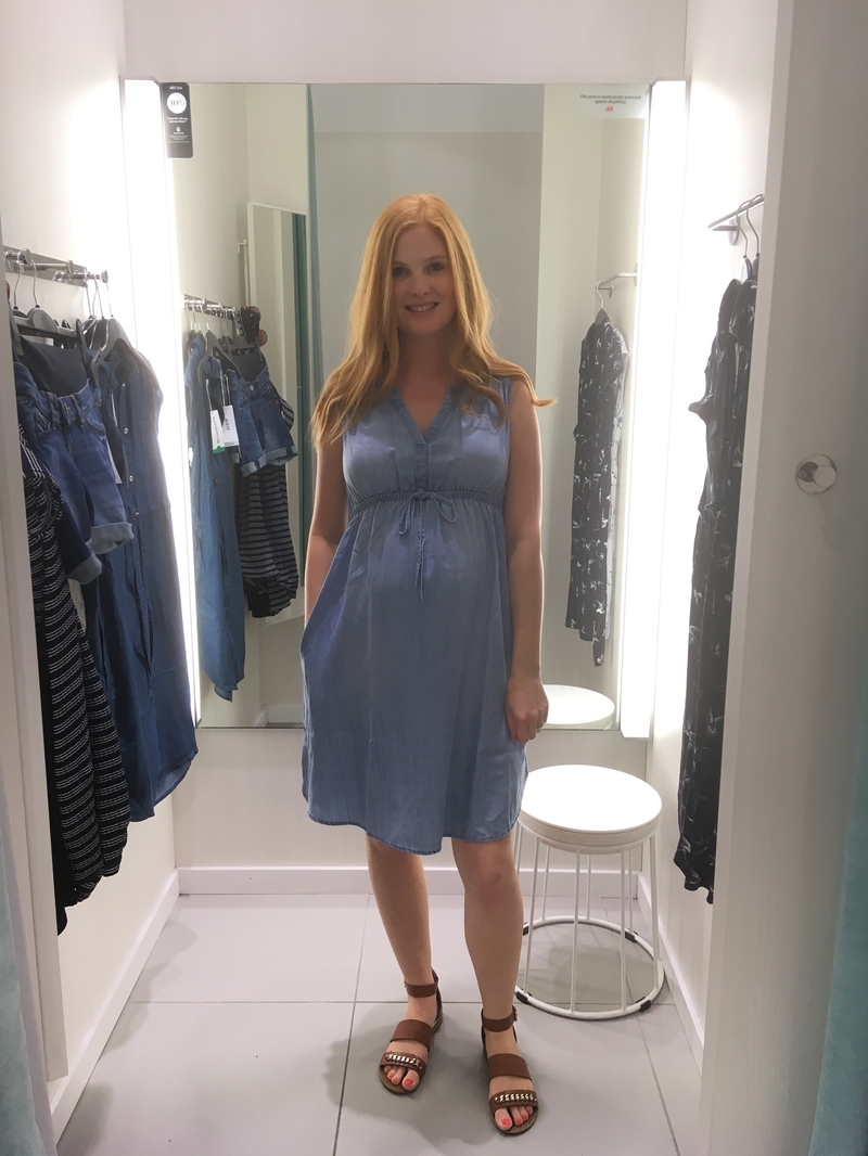 2018 8 15 Hm Maternity Denim Dress