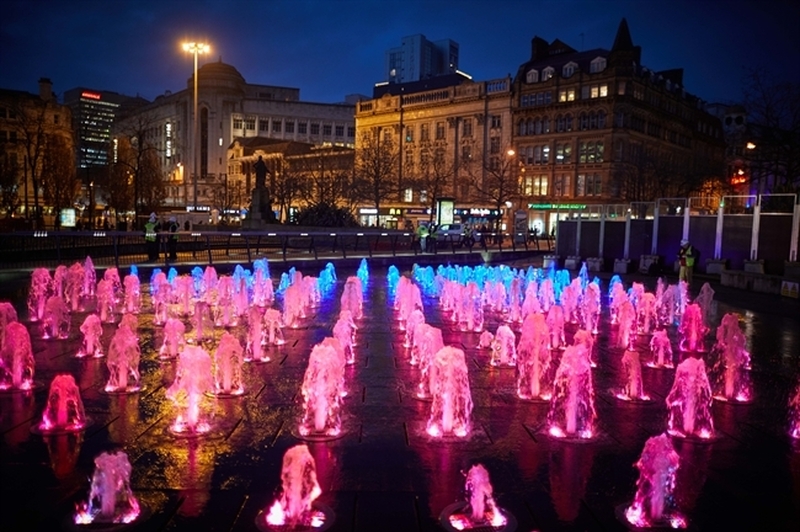 Piccadilly Gardens Fountain 64Ty