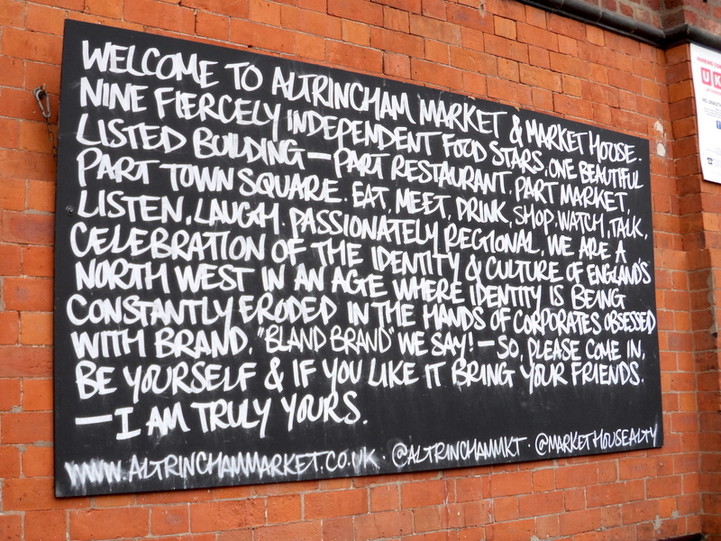180504 How To Spend A Weekend Altrincham Market Board Outside
