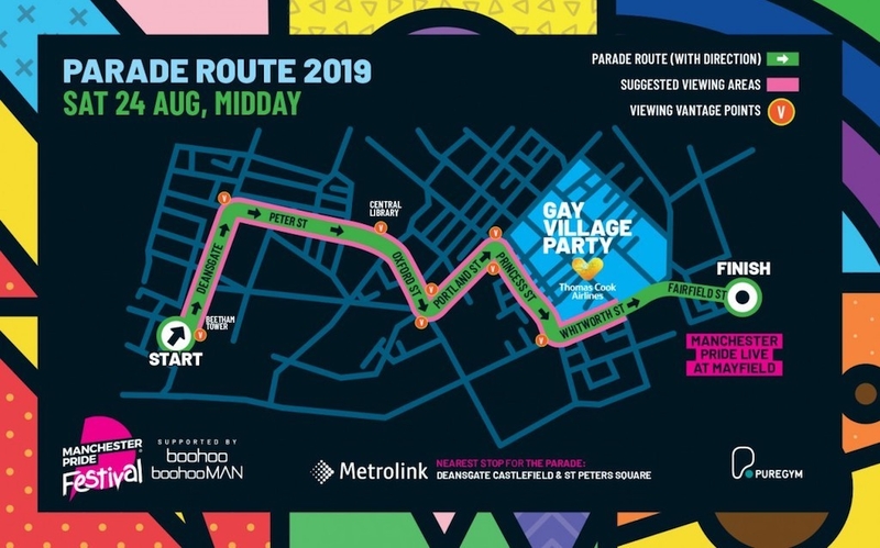 2019 08 21 Pride Parade Route