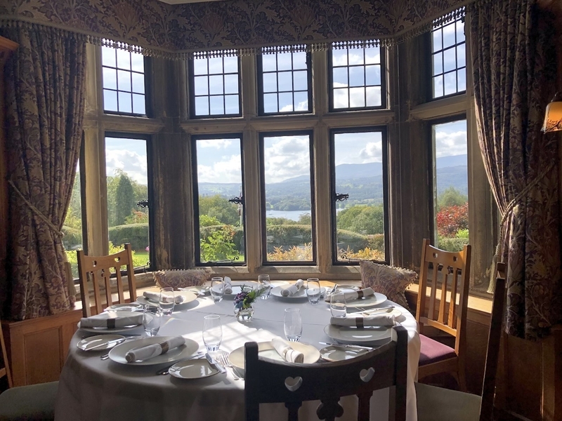 2019 10 06 Holbeck Ghyll Dining Room With View